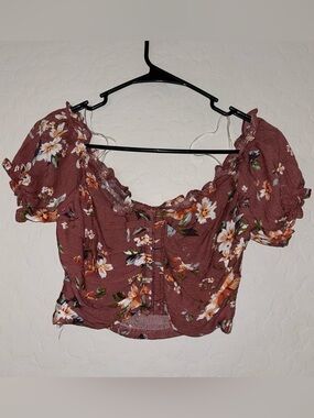 Floral crop top